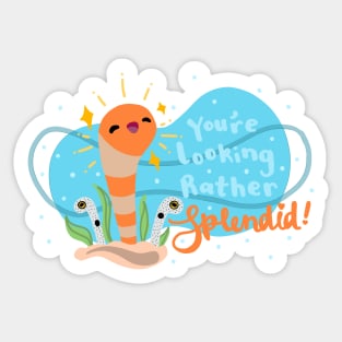 Splendid Garden Eel Quote Sticker